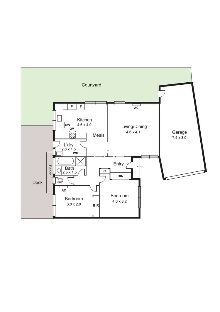 Floorplan of Homely unit listing, 3/7 Munro Avenue, Carnegie VIC 3163