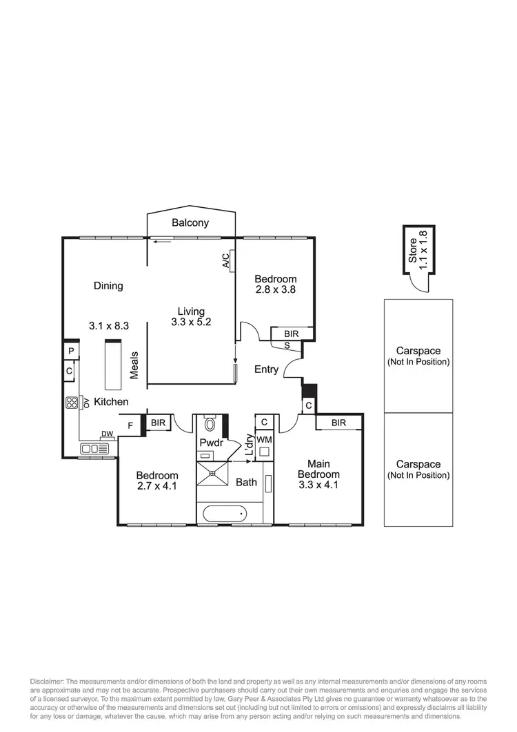 Floorplan of Homely apartment listing, 2/14 Sebastopol Street, Caulfield North VIC 3161