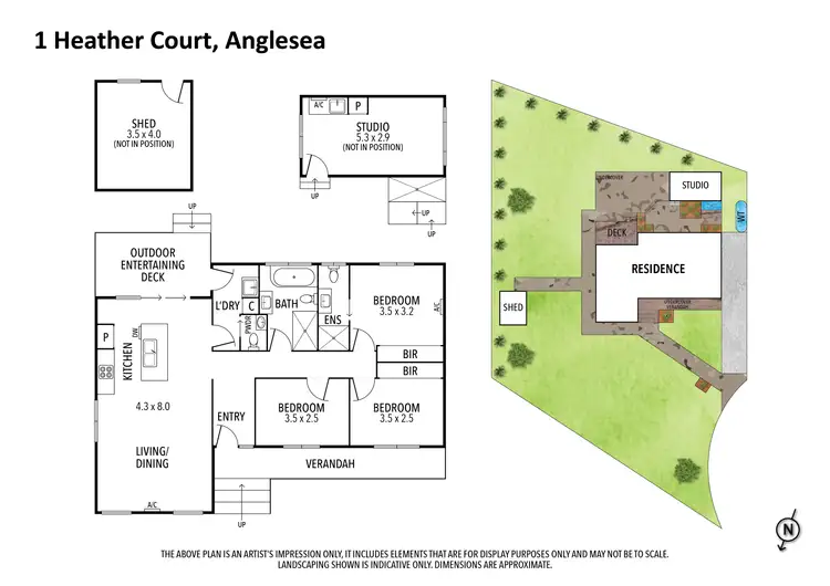 Floorplan of Homely house listing, 1 Heather Court, Anglesea VIC 3230