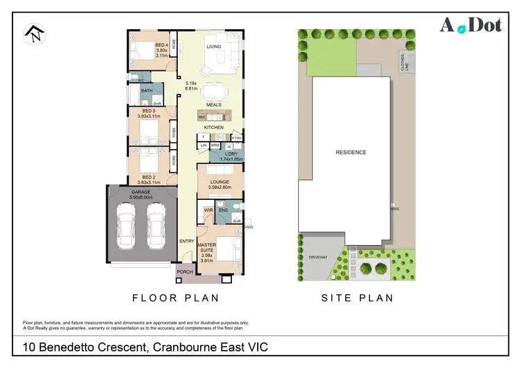 Floorplan of Homely house listing, 10 Benedetto Crescent, Cranbourne East VIC 3977