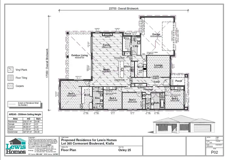 Floorplan of Homely house listing, 48 Cormorant Boulevard, Kialla VIC 3631