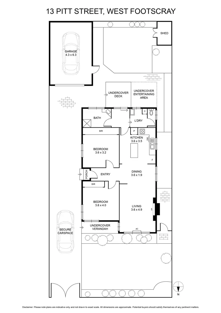 Floorplan of Homely house listing, 13 Pitt Street, West Footscray VIC 3012