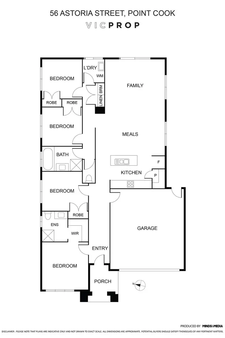 Floorplan of Homely house listing, 56 Astoria Drive, Point Cook VIC 3030