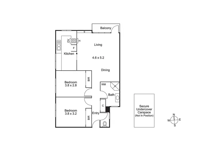 Floorplan of Homely apartment listing, 1/1 Coppin Grove, Hawthorn VIC 3122
