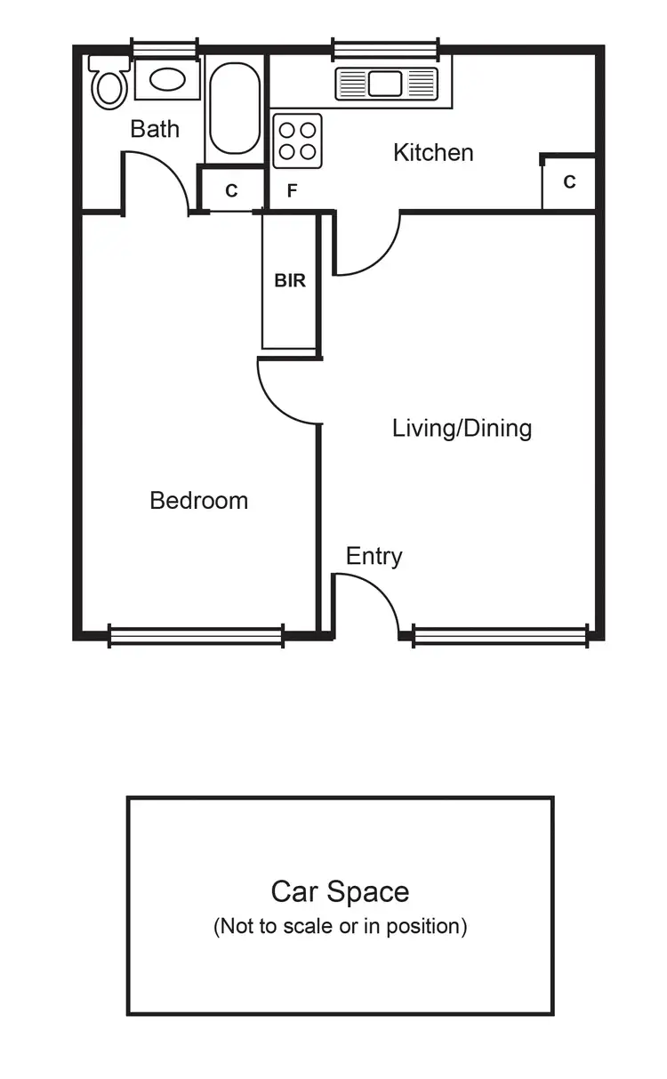 Floorplan of Homely apartment listing, 11/4 Walnut Street, Carnegie VIC 3163