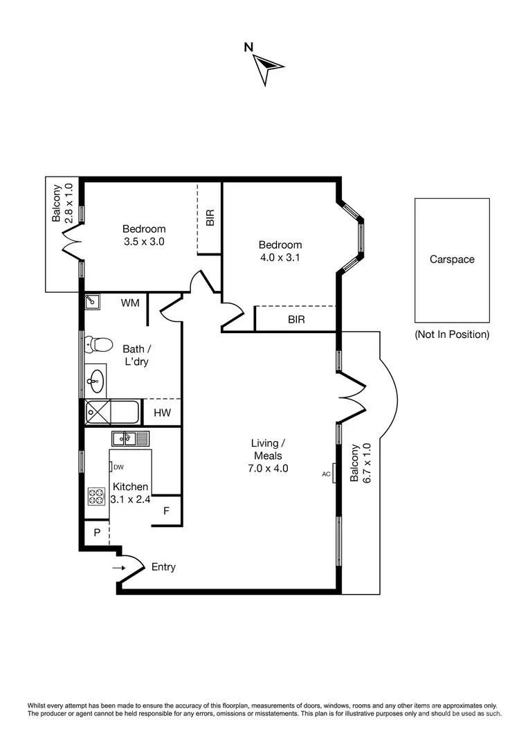 Floorplan of Homely apartment listing, 61/151 Fitzroy Street, St Kilda VIC 3182