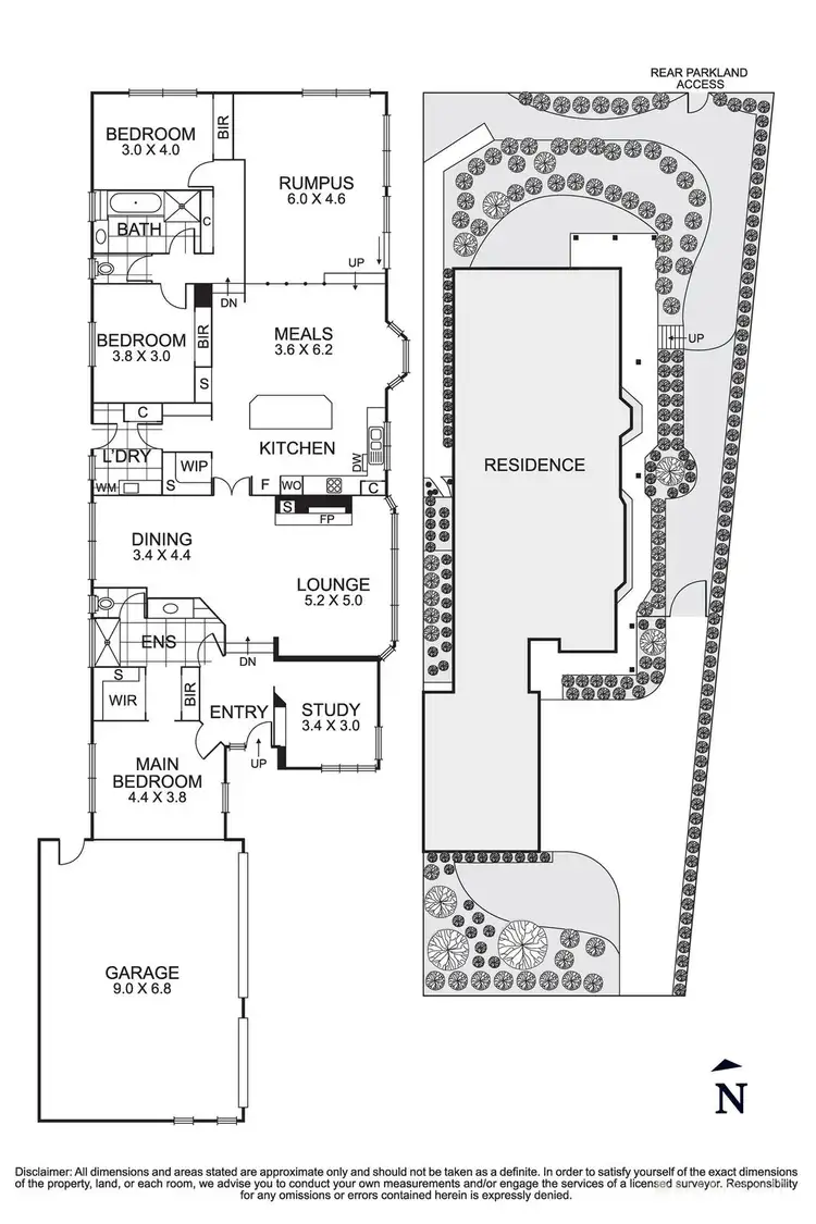 Floorplan of Homely house listing, 8 Parklands Close, Donvale VIC 3111