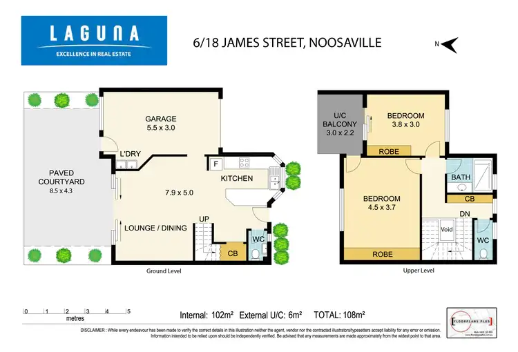 Floorplan of Homely unit listing, 6/18 James Street, Noosaville QLD 4566