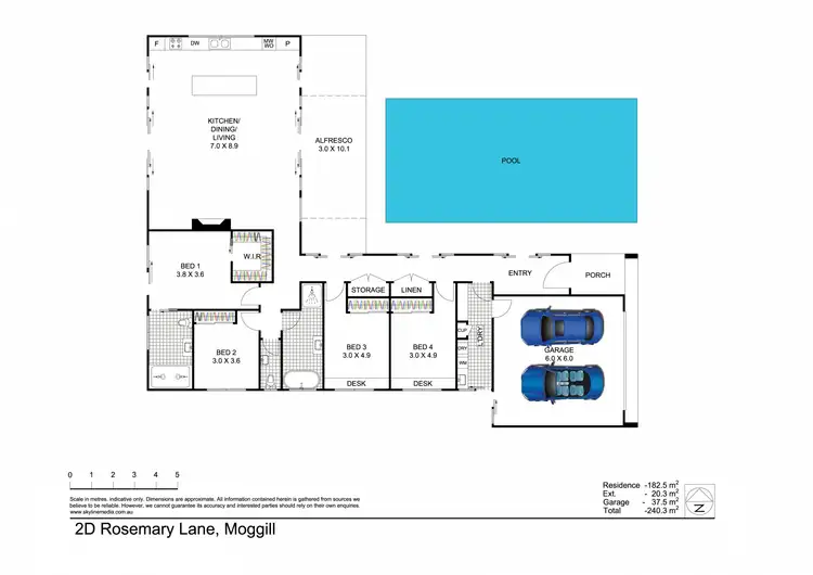 Floorplan of Homely house listing, 2D Rosemary Lane, Moggill QLD 4070