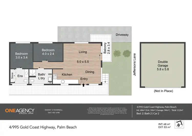 Floorplan of Homely apartment listing, 4/995 Gold Coast Highway, Palm Beach QLD 4221