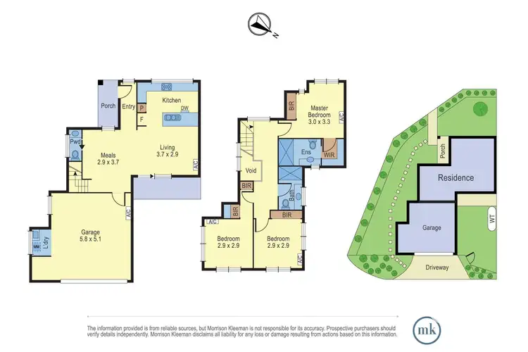 Floorplan of Homely townhouse listing, 84 Barak Parade, Doreen VIC 3754