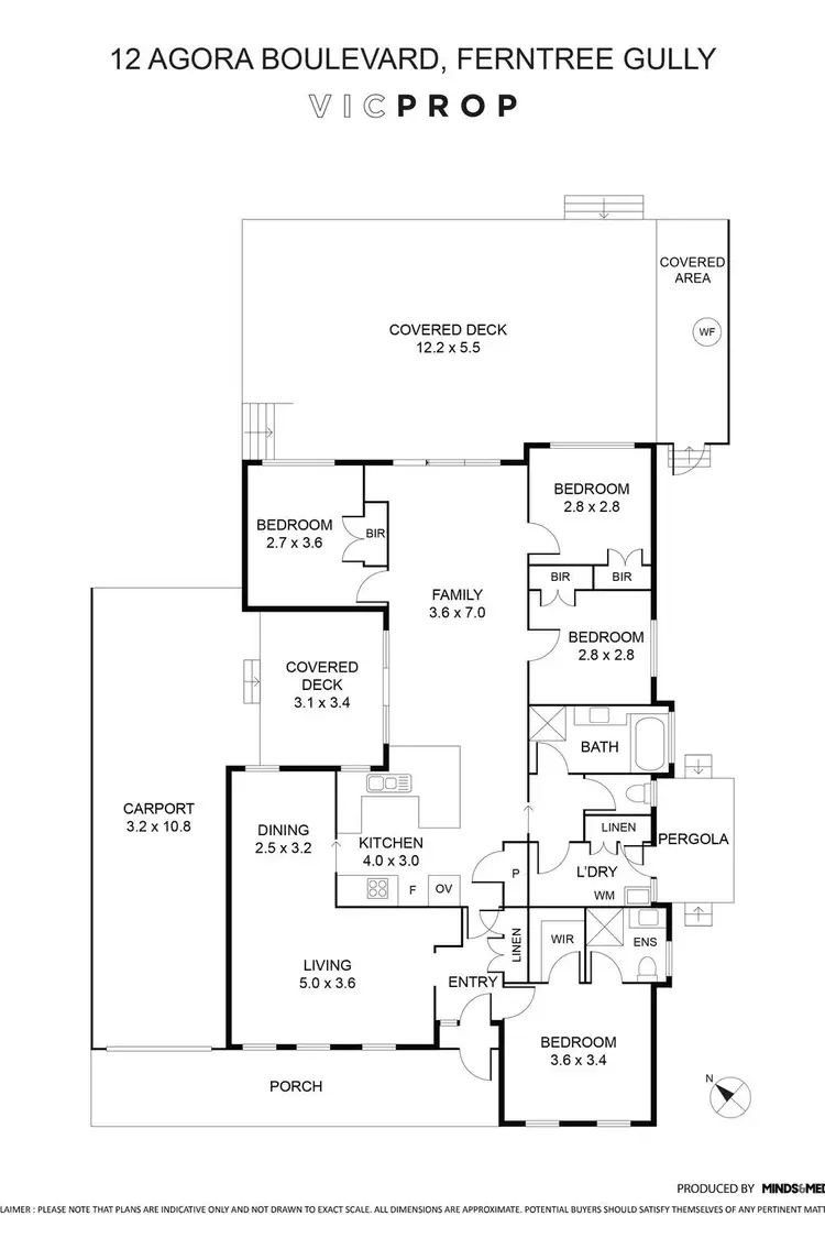 Floorplan of Homely house listing, 12 Agora Boulevard, Ferntree Gully VIC 3156