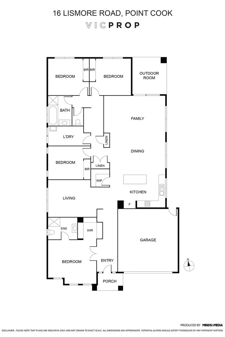 Floorplan of Homely house listing, 16 Lismore Road, Point Cook VIC 3030