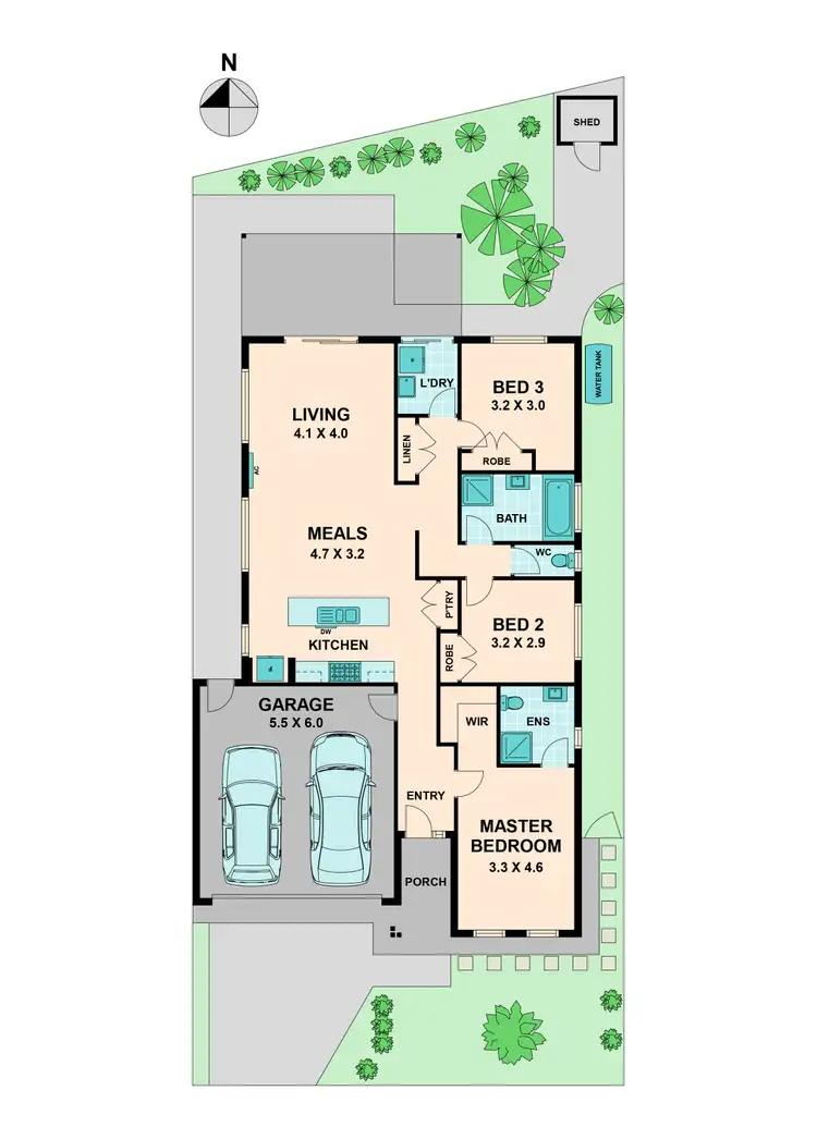 Floorplan of Homely house listing, 9 Gina Court, Kilmore VIC 3764