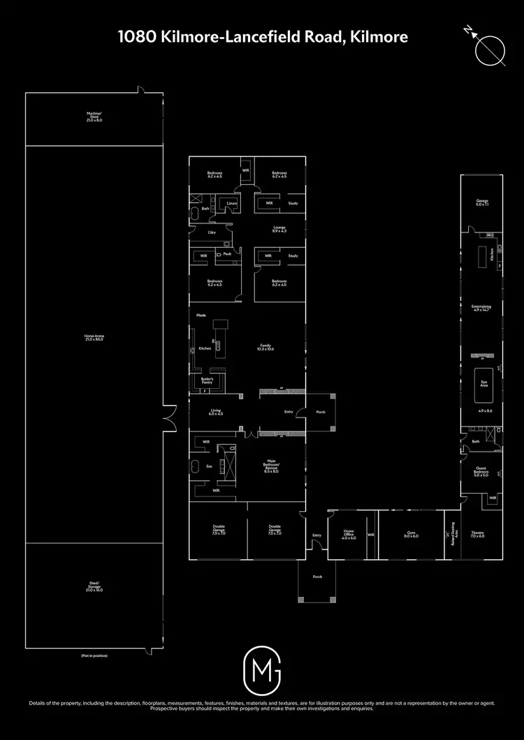 Floorplan of Homely rural property listing, 1080 Kilmore-Lancefield Road, Kilmore VIC 3764