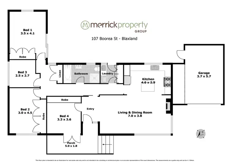 Floorplan of Homely house listing, 107 Boorea Street, Blaxland NSW 2774