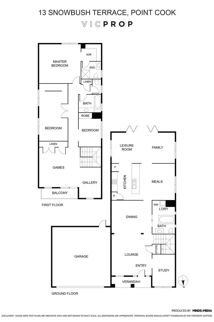 Floorplan of Homely house listing, 13 Snowbush Terrace, Point Cook VIC 3030