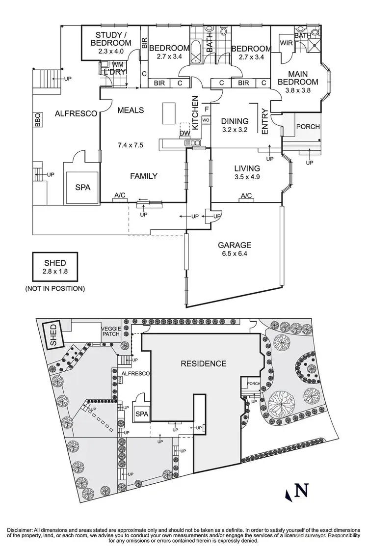 Floorplan of Homely house listing, 6 Maxine Drive, St Helena VIC 3088