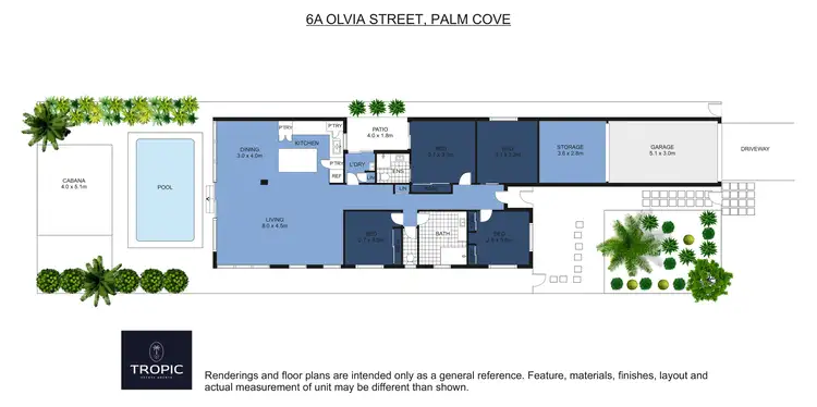 Floorplan of Homely house listing, 6A Oliva Street, Palm Cove QLD 4879