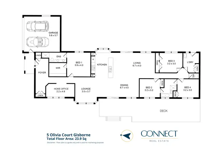 Floorplan of Homely house listing, 5 Olivia Court, Gisborne VIC 3437