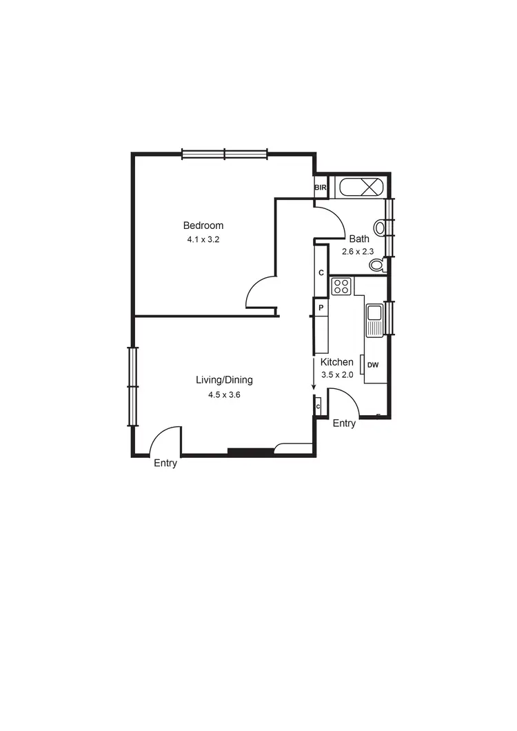 Floorplan of Homely apartment listing, 1/31 Orange Grove, Balaclava VIC 3183