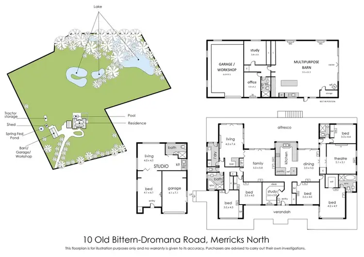 Floorplan of Homely rural property listing, 10 Old Bittern Dromana Road, Merricks North VIC 3926