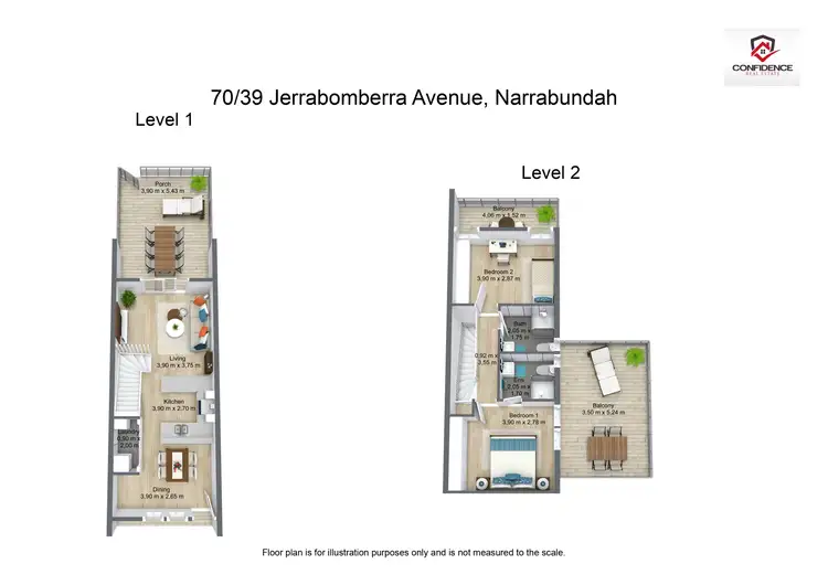 Floorplan of Homely townhouse listing, 70/39 Jerrabomberra Avenue, Narrabundah ACT 2604