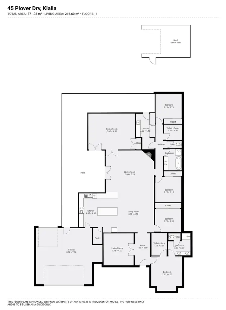 Floorplan of Homely house listing, 45 Plover Drive, Kialla VIC 3631