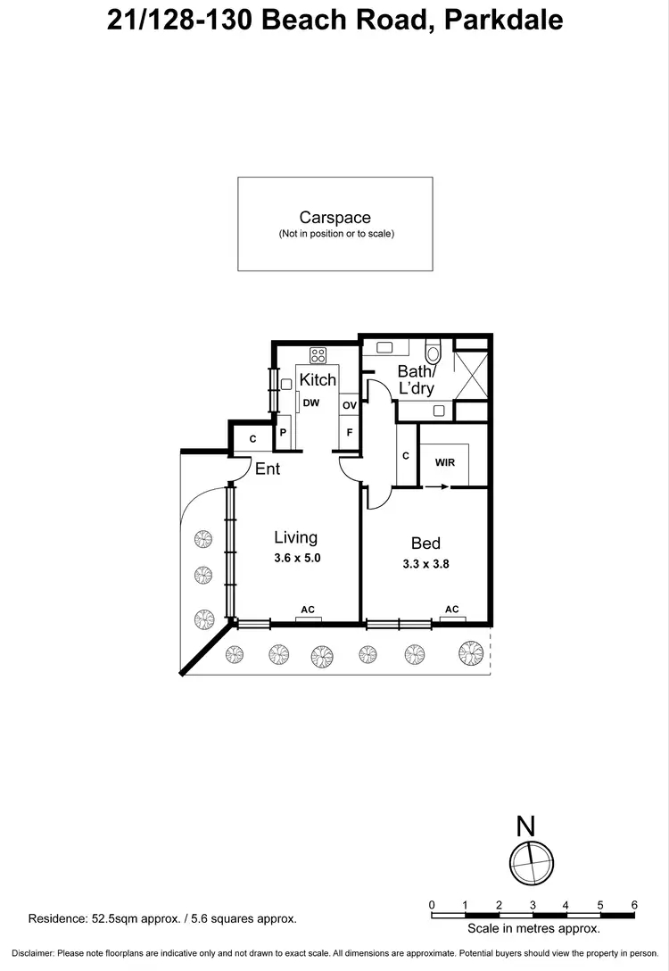 Floorplan of Homely apartment listing, 21/128-130 Beach Road, Parkdale VIC 3195
