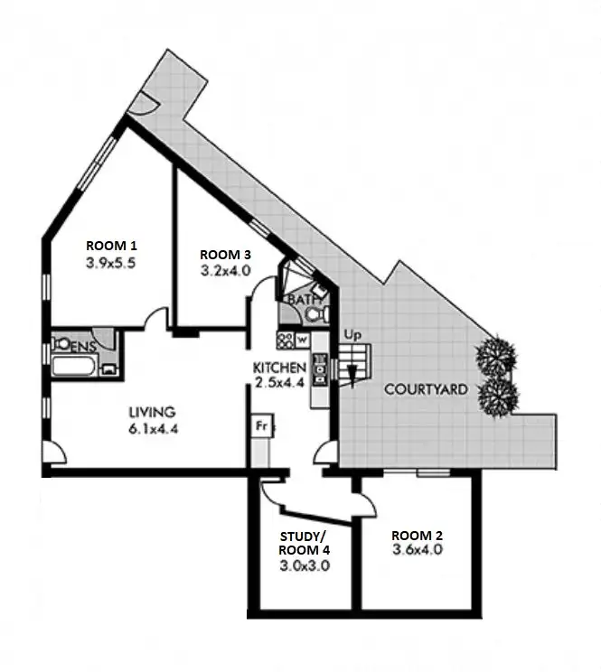 Floorplan of Homely apartment listing, Address available on request
