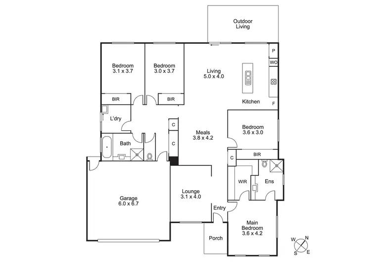 Floorplan of Homely house listing, Address available on request