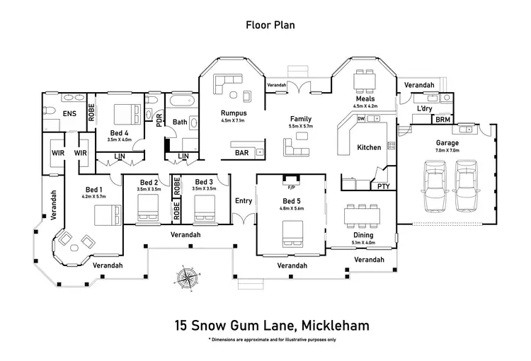 Floorplan of Homely house listing, 15 Snow Gum Lane, Mickleham VIC 3064