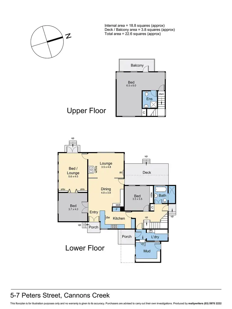 Floorplan of Homely house listing, 5-7 Peters Street, Cannons Creek VIC 3977