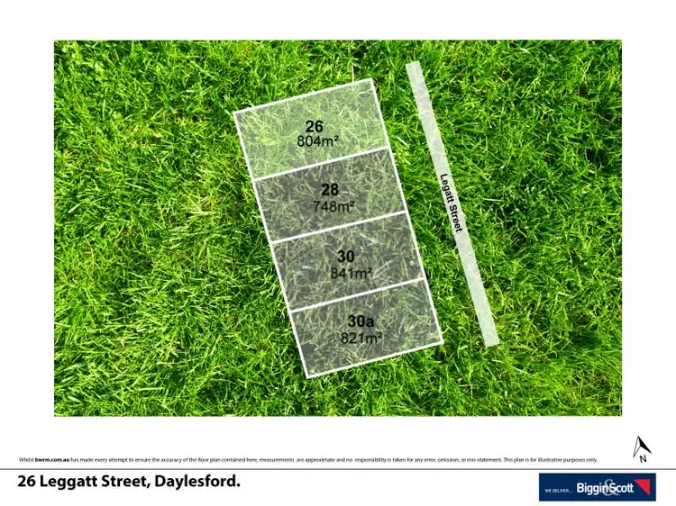 Floorplan of Homely land listing, 26 Leggatt Street, Daylesford VIC 3460