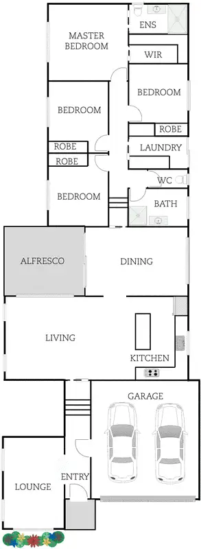 Floorplan of Homely house listing, 100 Stanner Circuit, Bonner ACT 2914
