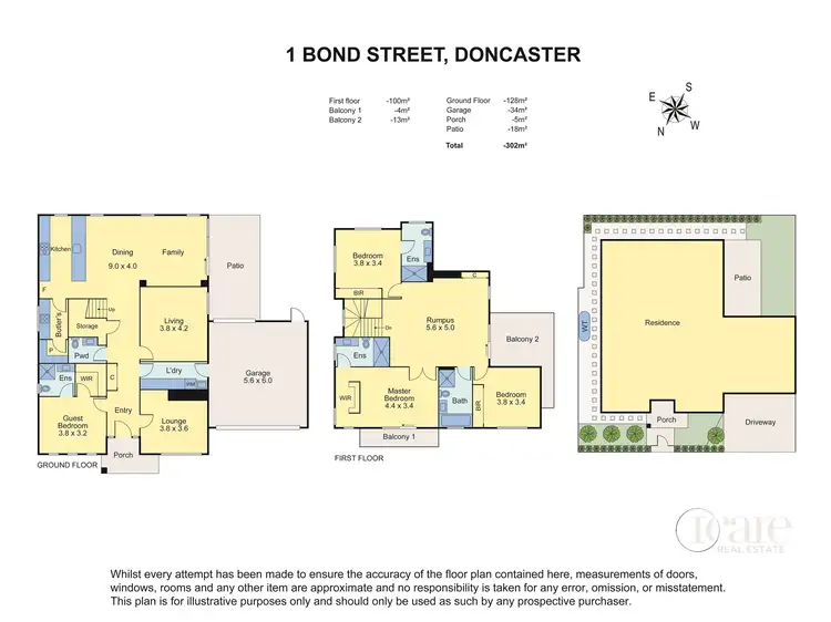 Floorplan of Homely house listing, 1 Bond Street, Doncaster VIC 3108