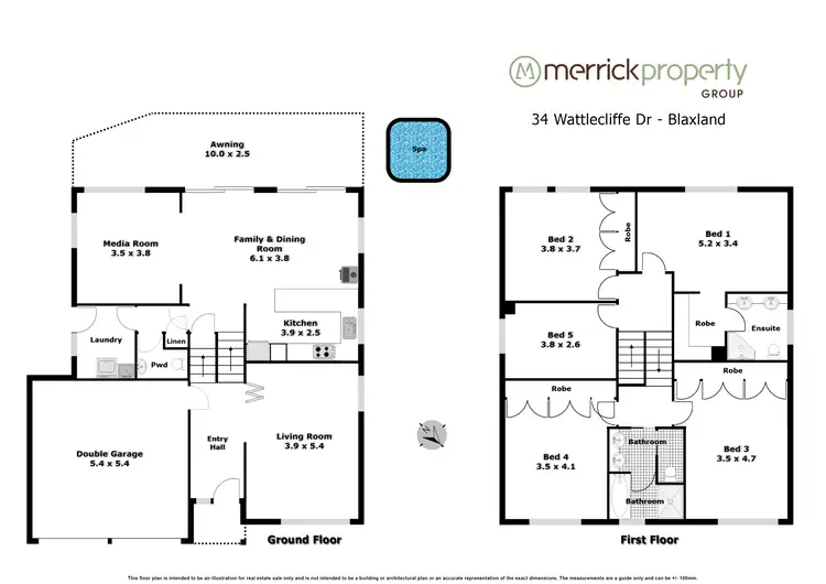 Floorplan of Homely house listing, 34 Wattlecliffe Drive, Blaxland NSW 2774