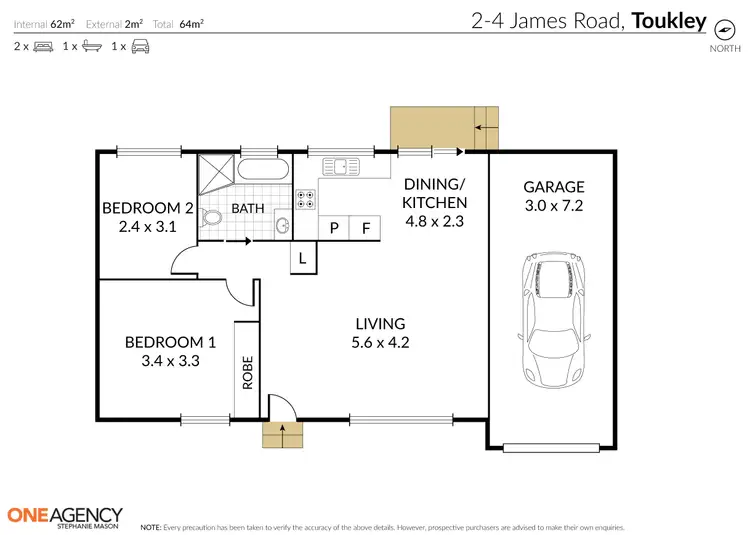 Floorplan of Homely villa listing, 5/2-4 James Road, Toukley NSW 2263