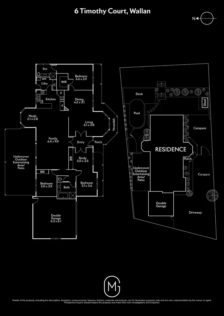 Floorplan of Homely house listing, 6 Timothy Court, Wallan VIC 3756