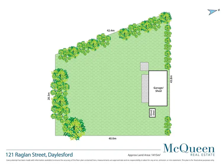 Floorplan of Homely land listing, 121 Raglan Street, Daylesford VIC 3460