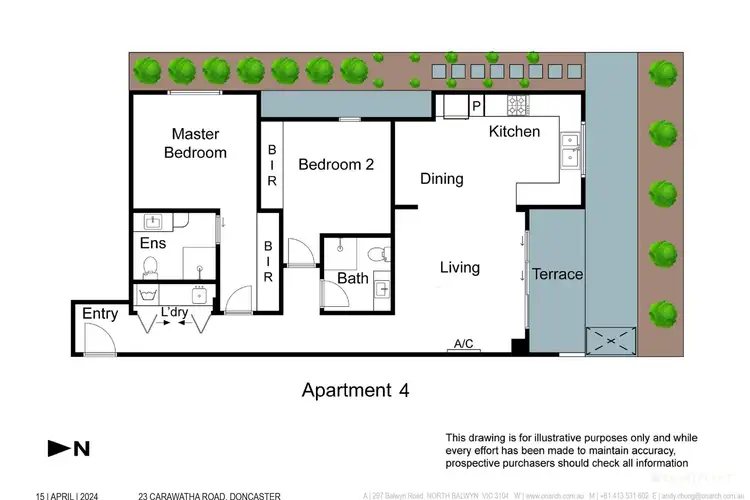 Floorplan of Homely apartment listing, 105/23 Carawatha Road, Doncaster VIC 3108