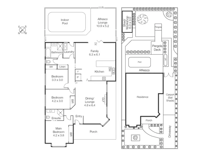 Floorplan of Homely house listing, 14 Bianca Drive, Aspendale Gardens VIC 3195
