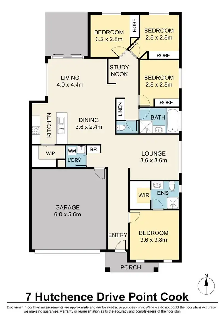 Floorplan of Homely house listing, 7 Hutchence Drive, Point Cook VIC 3030