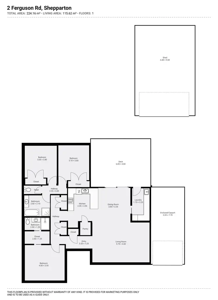 Floorplan of Homely house listing, 2 Ferguson Road, Shepparton VIC 3630