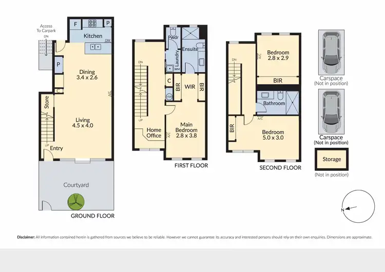 Floorplan of Homely townhouse listing, 5/227 Mckinnon Road, Mckinnon VIC 3204