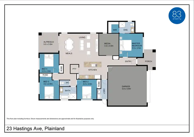 Floorplan of Homely house listing, 23 Hastings Avenue, Plainland QLD 4341