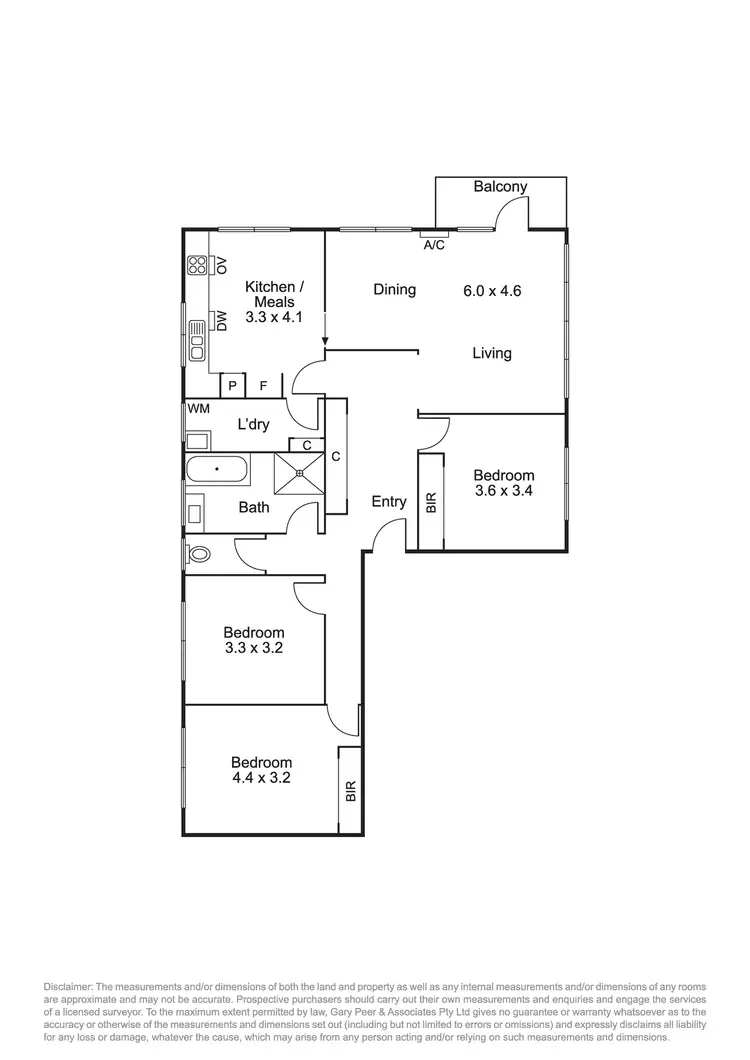 Floorplan of Homely apartment listing, 1/6 John Street, Elwood VIC 3184