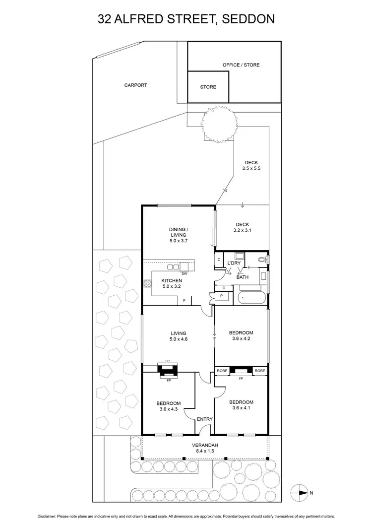 Floorplan of Homely house listing, 32 Alfred Street, Seddon VIC 3011