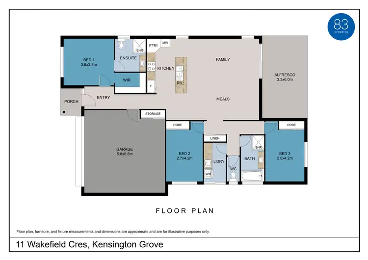 Floorplan of Homely house listing, 11 Wakefield Crescent, Kensington Grove QLD 4341