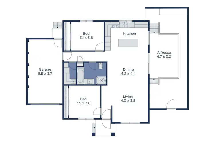 Floorplan of Homely unit listing, 6 Emerald Close, Kilsyth VIC 3137